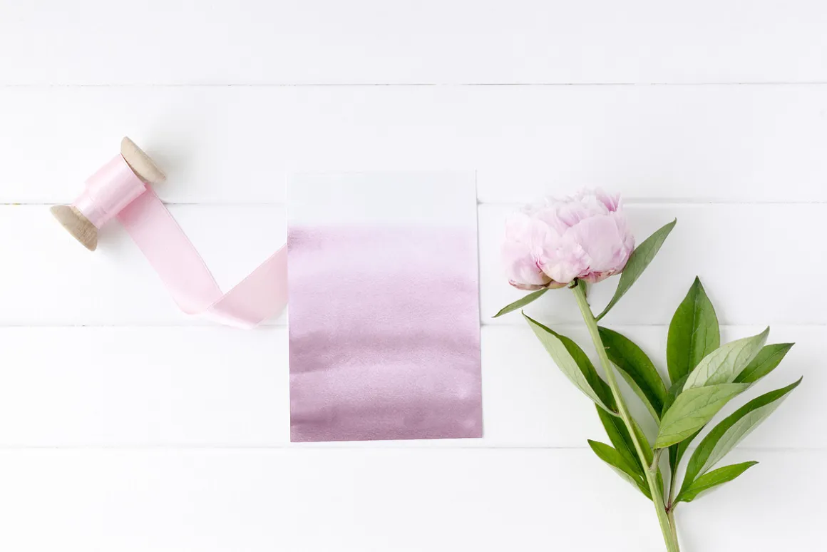 lilac ombre watercolor
