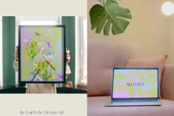 Lime Retrograde Collage & Gradients