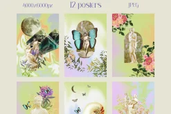 Lime Retrograde Collage & Gradients