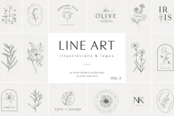Line art logos Vol. 3