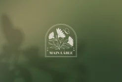 Line floral logo kit. Organic labels