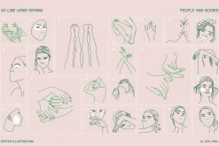 Line illustrations - Female Power