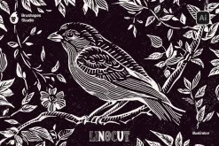 Linocut Illustrator Brushes