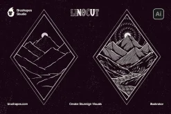 Linocut Illustrator Brushes
