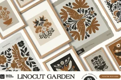 Linocut Garden | Poster Builder