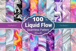 Liquid Flow Seamless Pattern
