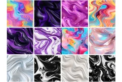 Liquid Flow Seamless Pattern