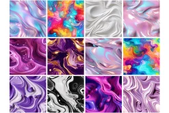Liquid Flow Seamless Pattern