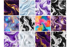 Liquid Flow Seamless Pattern