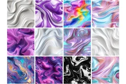 Liquid Flow Seamless Pattern