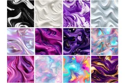 Liquid Flow Seamless Pattern