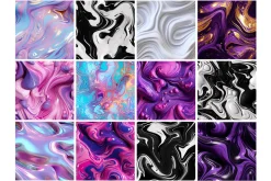Liquid Flow Seamless Pattern