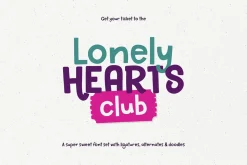 Lonely Hearts Club Type + Doodles