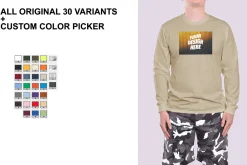 Long Sleeve Mockup Gildan 2400&5400