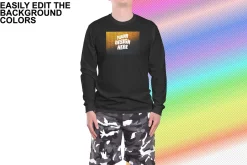 Long Sleeve Mockup Gildan 2400&5400