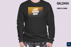 Long Sleeve Mockup Gildan 2400&5400