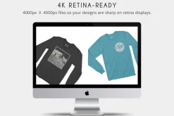 Long Sleeve T-Shirt Apparel Mockups