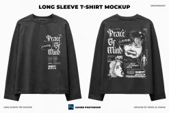 Long Sleeve T-shirt Mockup