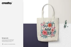 Los Angeles Apparel Tote Bag Mockup