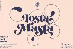 Losta Masta - Playful Serif Family