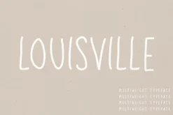 Louisville | A Multi-Weight Font
