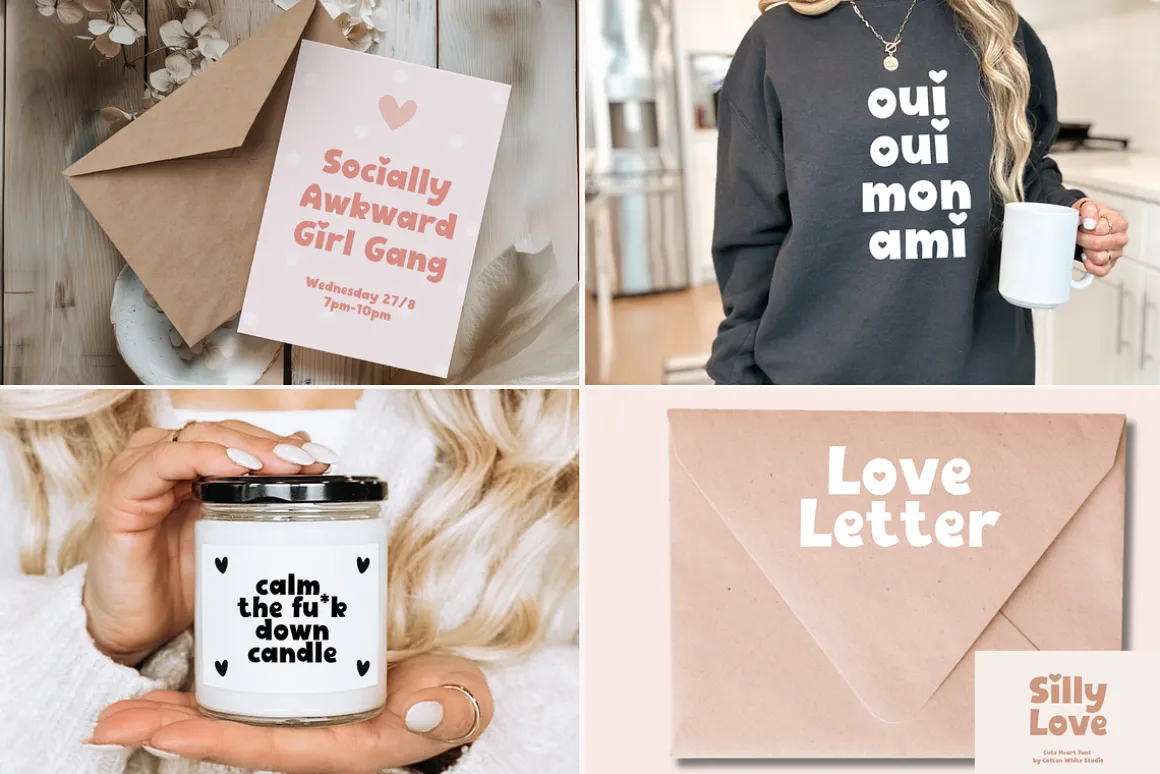 Love Bundle Cute Heart Fonts