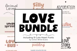 Love Bundle Cute Heart Fonts
