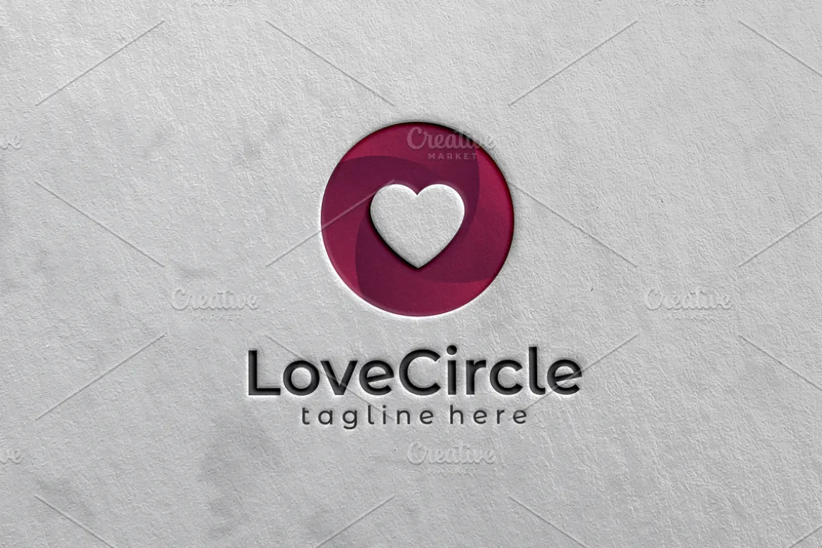 Love Circle Gradient Logo | 3D Logo