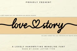 Love Story | Handwriting Font