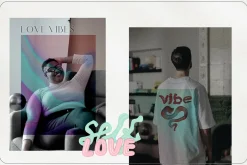 Love Vibes Gradients 3D Shapes