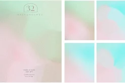 Love Vibes Gradients 3D Shapes