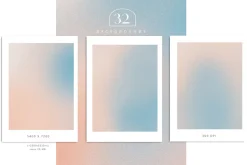 Love Vibes Gradients 3D Shapes