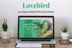 Lovebird - One-Page Wedding HTML/CSS