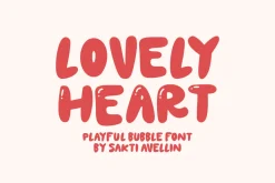 Lovely Heart - Playful Bubble Font