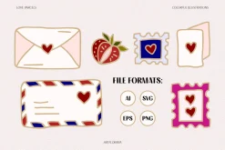LOVE PARCELS Romantic Illustrations