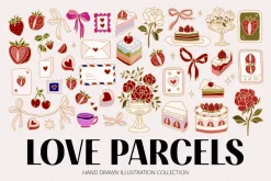 LOVE PARCELS Romantic Illustrations