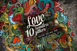 10 Love Seamless Patterns