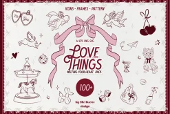 Love Things: icons, frames, patterns