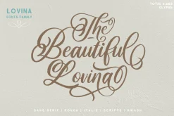 Lovina Fonts Family