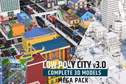 Low Poly City Mega Pack v3.0