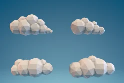 Low Poly Clouds Part 1