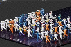 Low Poly Astronauts