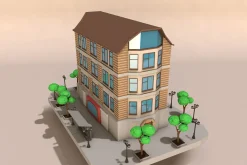 Low Poly City Building