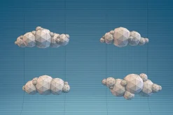 12 Low Poly Clouds Bundle