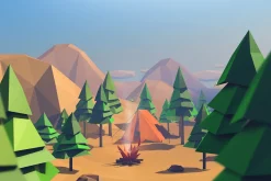 Low Poly Forest Island