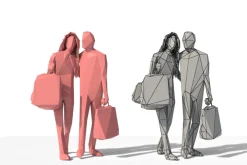 Low Poly Posed People Pack 4