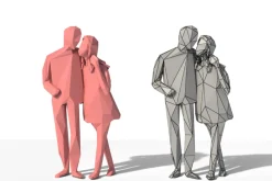 Low Poly Posed People Pack 4