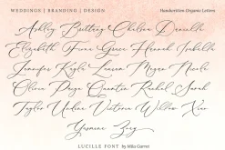 Lucille Wedding Calligraphy Font