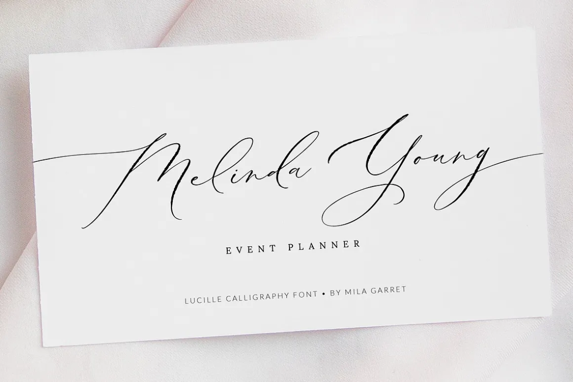 Lucille Wedding Calligraphy Font