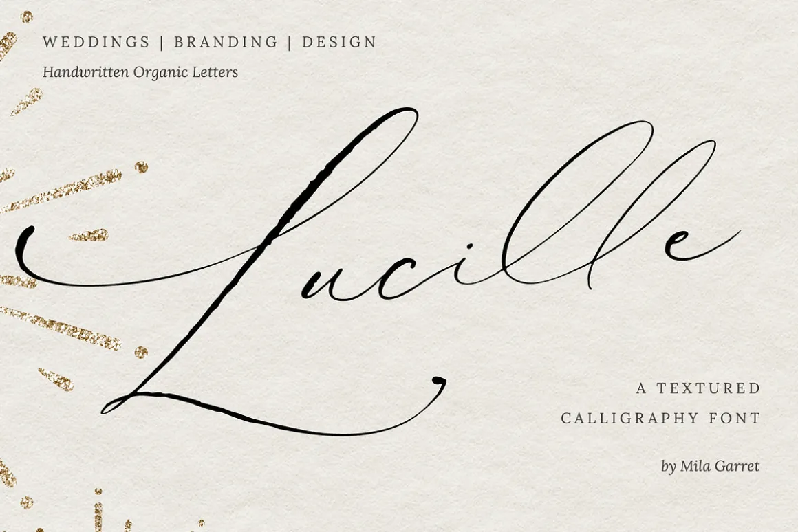 Lucille Wedding Calligraphy Font